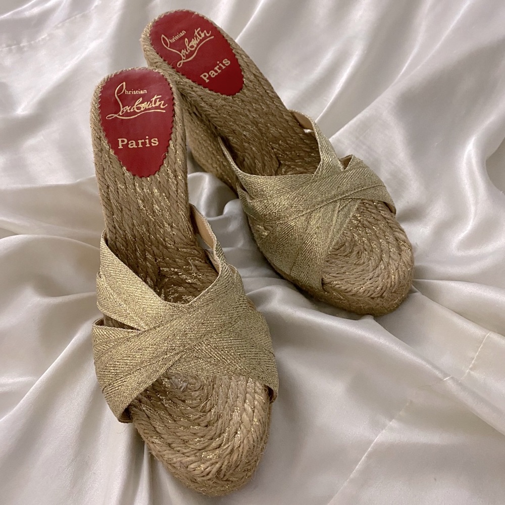 AUTHENTIC CHRISTIAN LOUBOUTIN platform Wedge